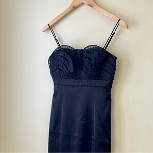 New French Connection Himecoming Black Strapless Dress Size 0